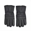 Cross-border in-stock men's spliced gloves, black cycling genuine leather warm windproof gloves with fleece genuine sheepskin hands Item Picture